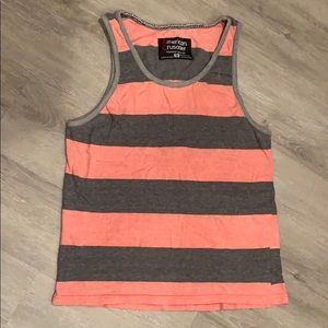Coral and Black Tank